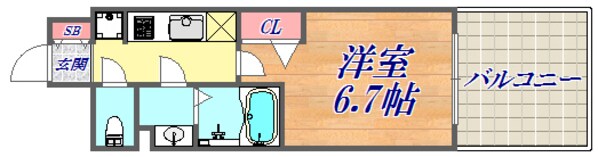 プレサンスTHE神戸の物件間取画像